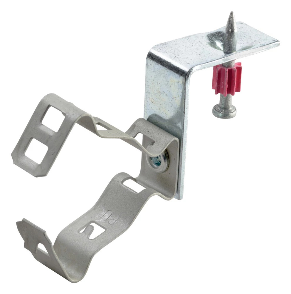 Snap Close Conduit/Pipe Clamp with Shot-Fire Bracket, 1/2", 3/4" EMT, 1/2", 3/4" Rigid/Pipe
