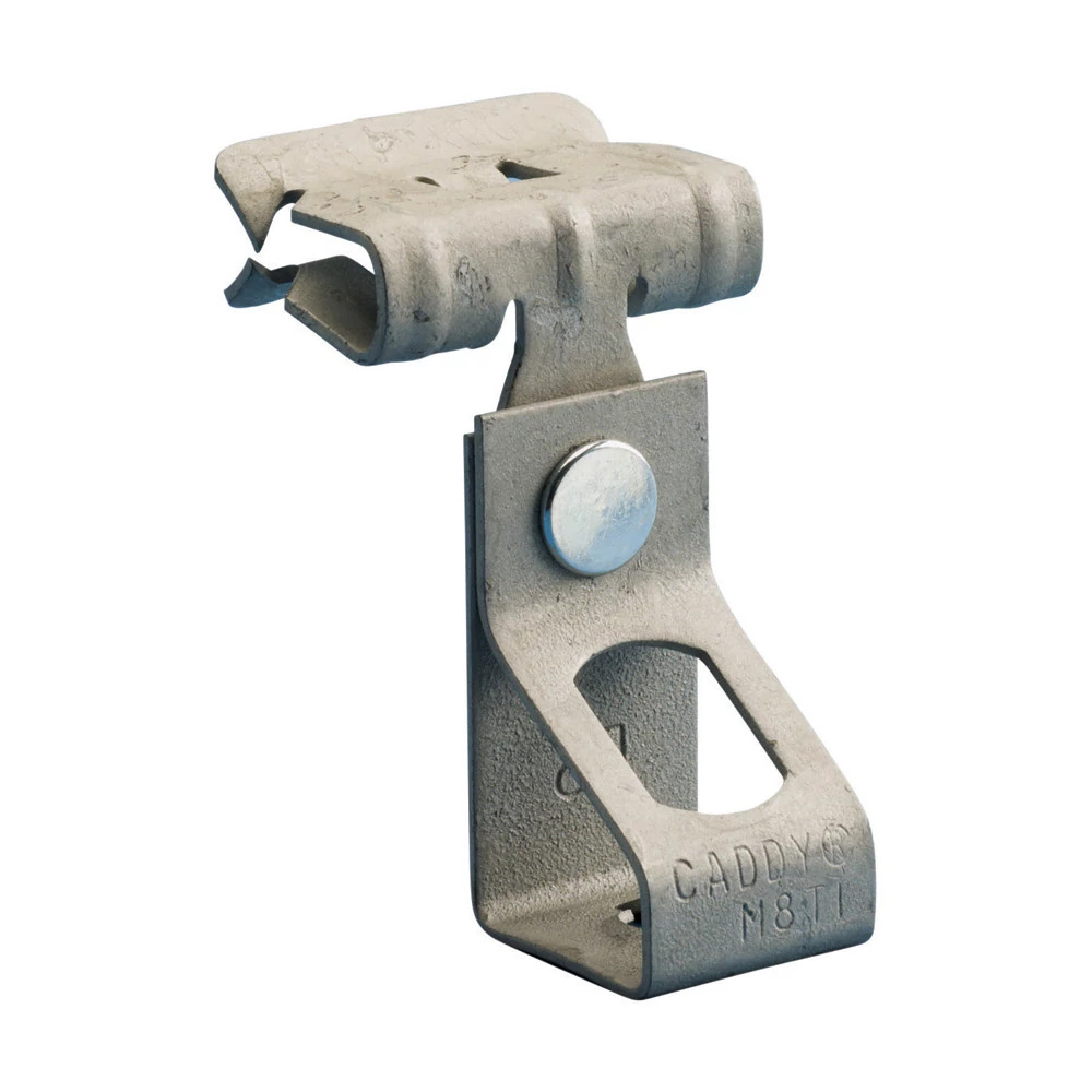 6TI24 H-TI/T Rod to Flange Clip, 1/8 to 1/4 in Flange, 200 lb Static Load, Spring Steel, Caddy Armor