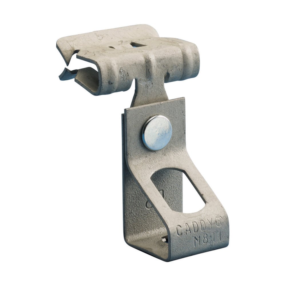 6TA24 H-TI/T Rod to Flange Clip, 1/8 to 1/4 in Flange, 200 lb Static Load, Spring Steel, Caddy Armor