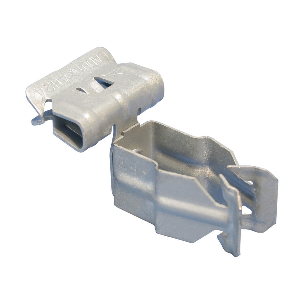 8P912SM H-PSM Conduit to Flange Clip, 1/2 in Conduit, 15 lb Ultimate Static Load, 0.709 to 0.866 in OD, Spring Steel