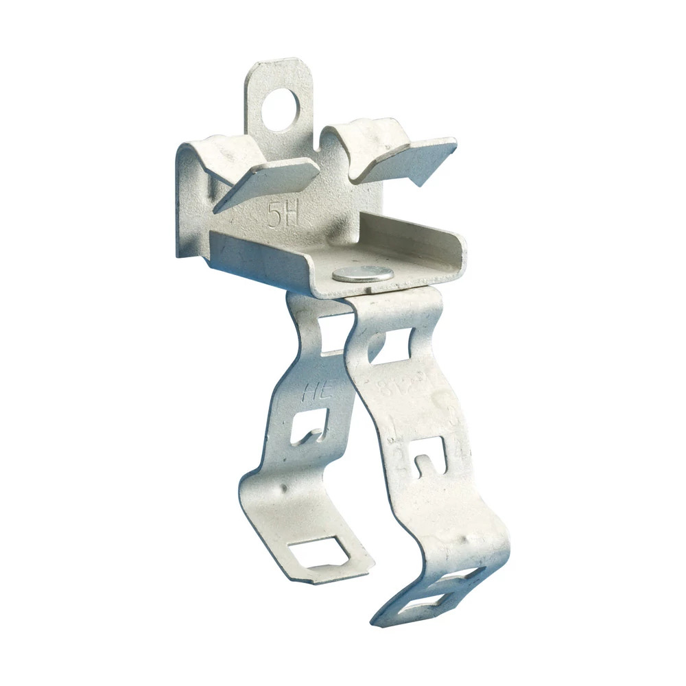 24M24 EM-M Snap Close Conduit/Pipe to Flange Clip, 1-1/2 in Conduit, 75 lb Static Load, 1.654 to 1.969 in OD, Spring Steel