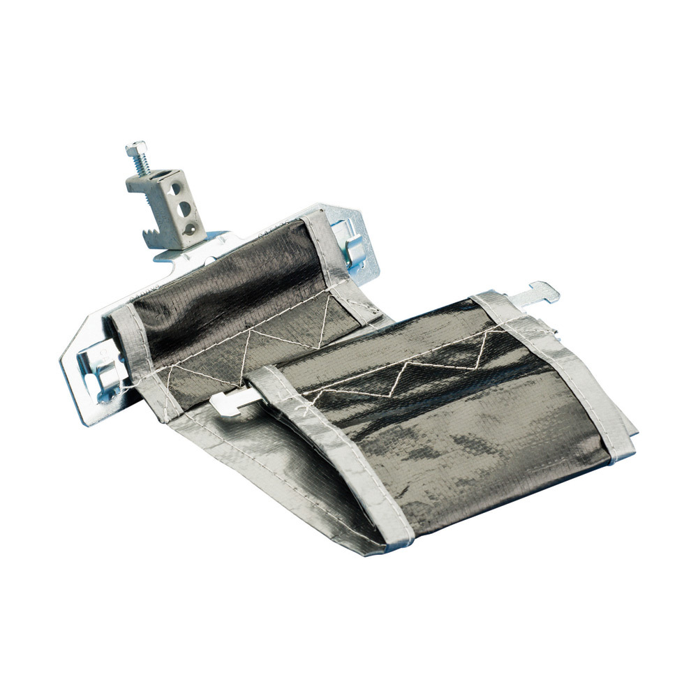 CAT425BC Adjustable Cable Support With BC Beam Clamp, 4 in, 6 in Dia, For Use With High Performance Data Cable, Cat 5e/6/6A/7 Cable and Fiber Optic Cable, Polyethylene/Spring Steel/Steel, Caddy Armor/Electro-Galvanized
