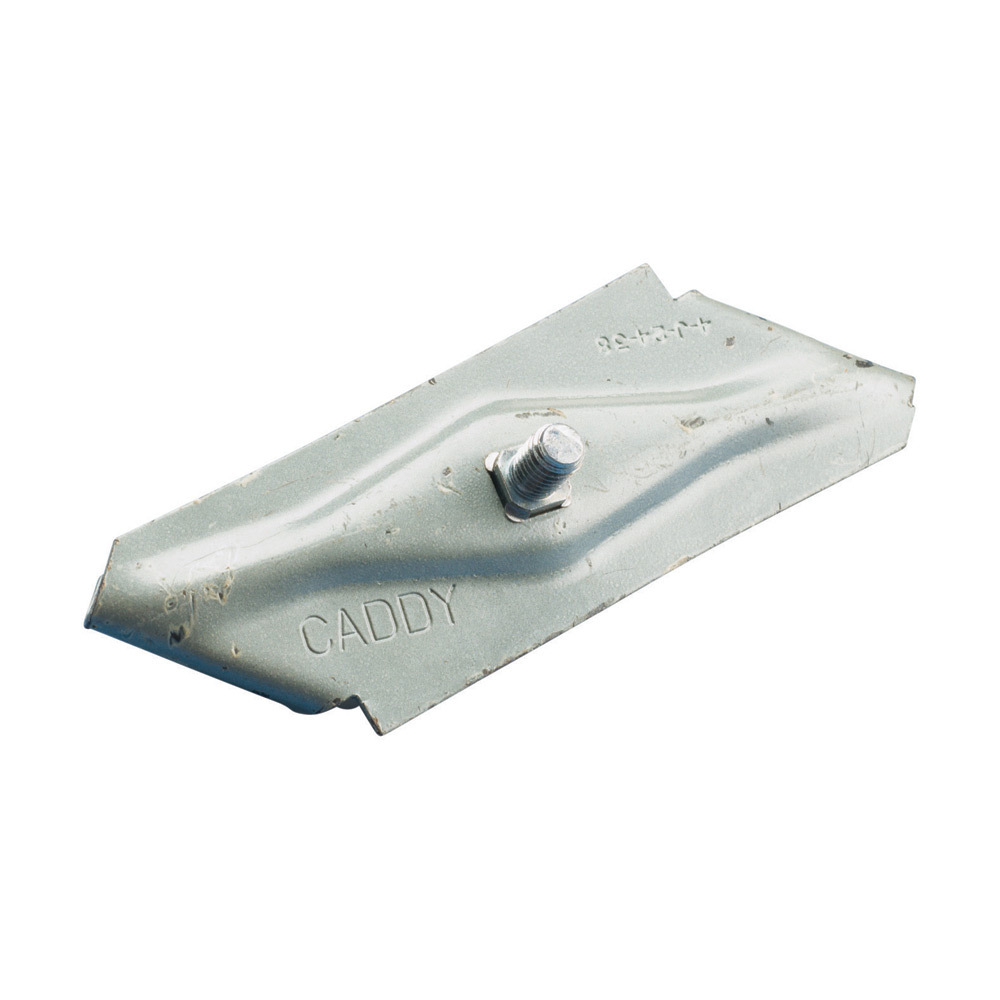 4J2438S Bulb Tee Clip With 1/4 in Screw, 3/16 in THK Flange, 135 lb Load, Spring Steel, Caddy Armor