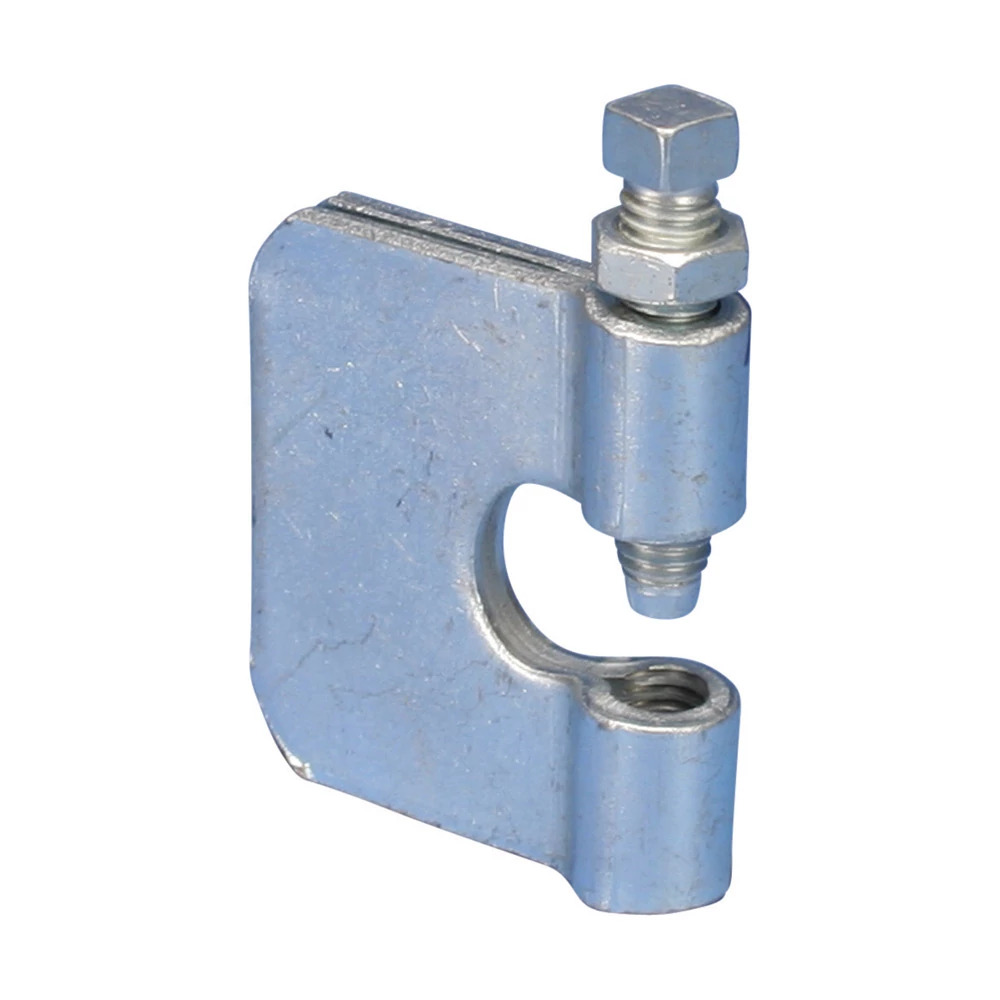 2000037EG C-Clamp, 3/8 in Rod, 3/4 in THK Flange, 250 lb Static Load, Steel, Electro-Galvanized