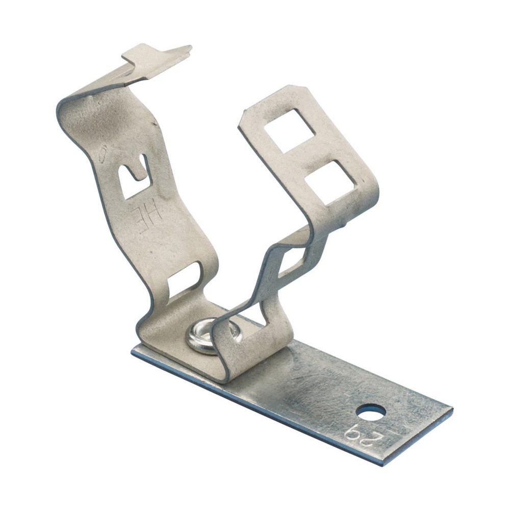 CNB812M Snap Close Conduit Clamp With Nail Bracket, 1/2 in, 3/4 in Conduit, 0.709 to 1.181 in OD, Spring Steel/Steel