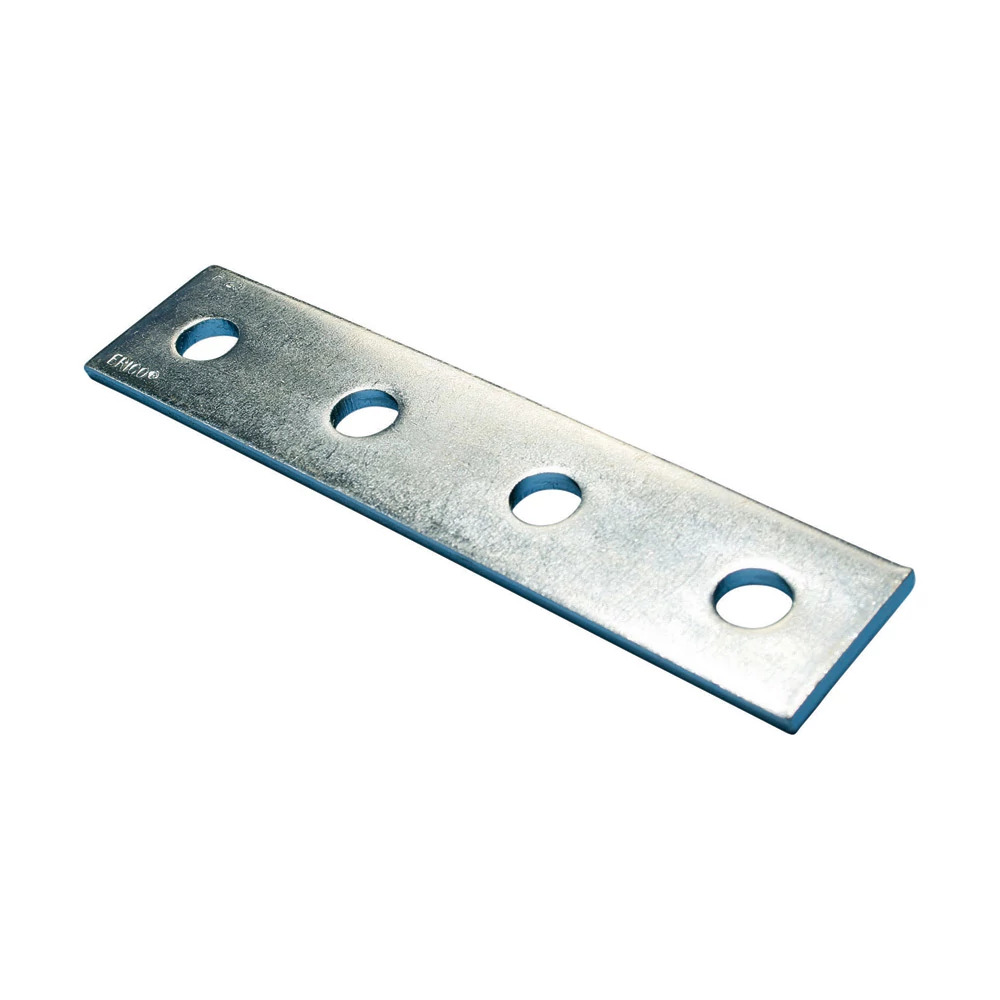 F230000EG Flat Bracket, 4 Holes, 7-1/4 in L x 1/4 in THK, Steel