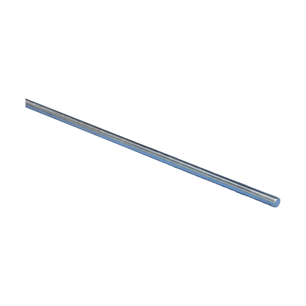 0502510EG Threaded Rod, UNC Thread, 1/4 in x 10 ft L Thread, 10 ft OAL, Steel