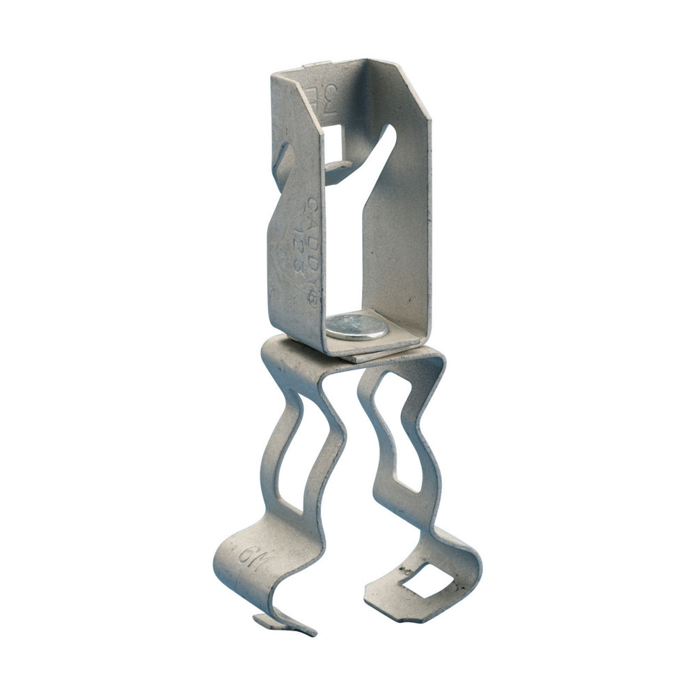 1236M 123-M Conduit to Z-Purlin Clip, 0.06 to 0.1 in THK Flange, 100 lb Load, Spring Steel, Caddy Armor