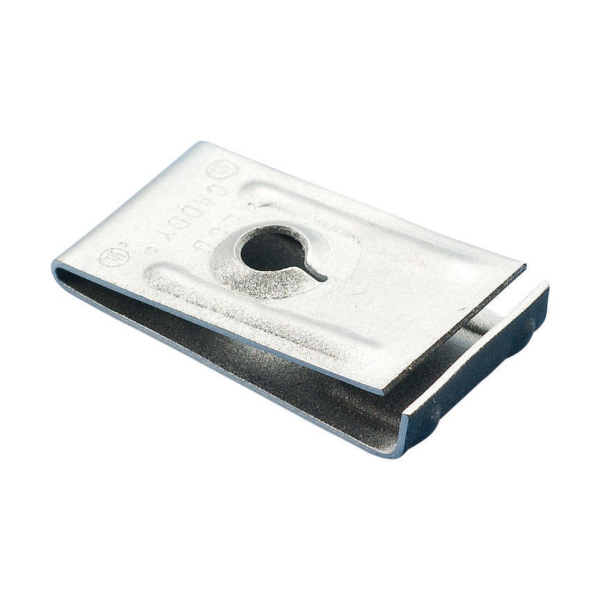 4LCB Lathers Channel Box Mount, 5/8 in W Flange, 3/4 in, 1-1/2 in, 2 in H Lathers Channel, 1/4 in Dia x 3/4 in L Screw, Steel