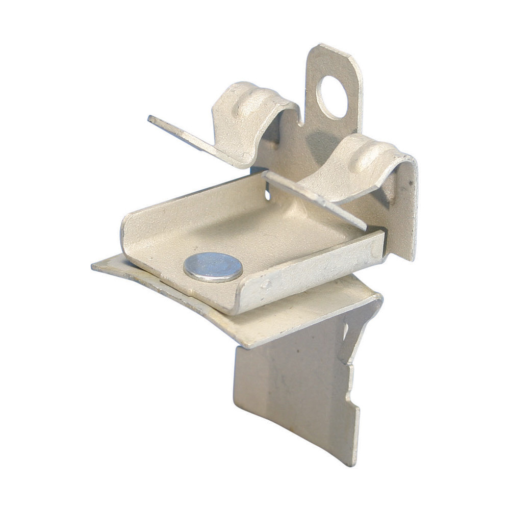 CATHP912 CAT HP J-Hook Clip to Hammer-On Flange Clip, 75 lb Static Load, For Use With High Performance Cable Support System, Beam Mount, Spring Steel/Steel