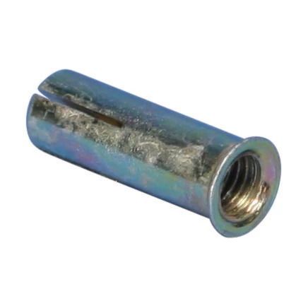 LA0025EG Flanged Drop-In Anchor, 1/4 in, Steel, 3/8 in Drill