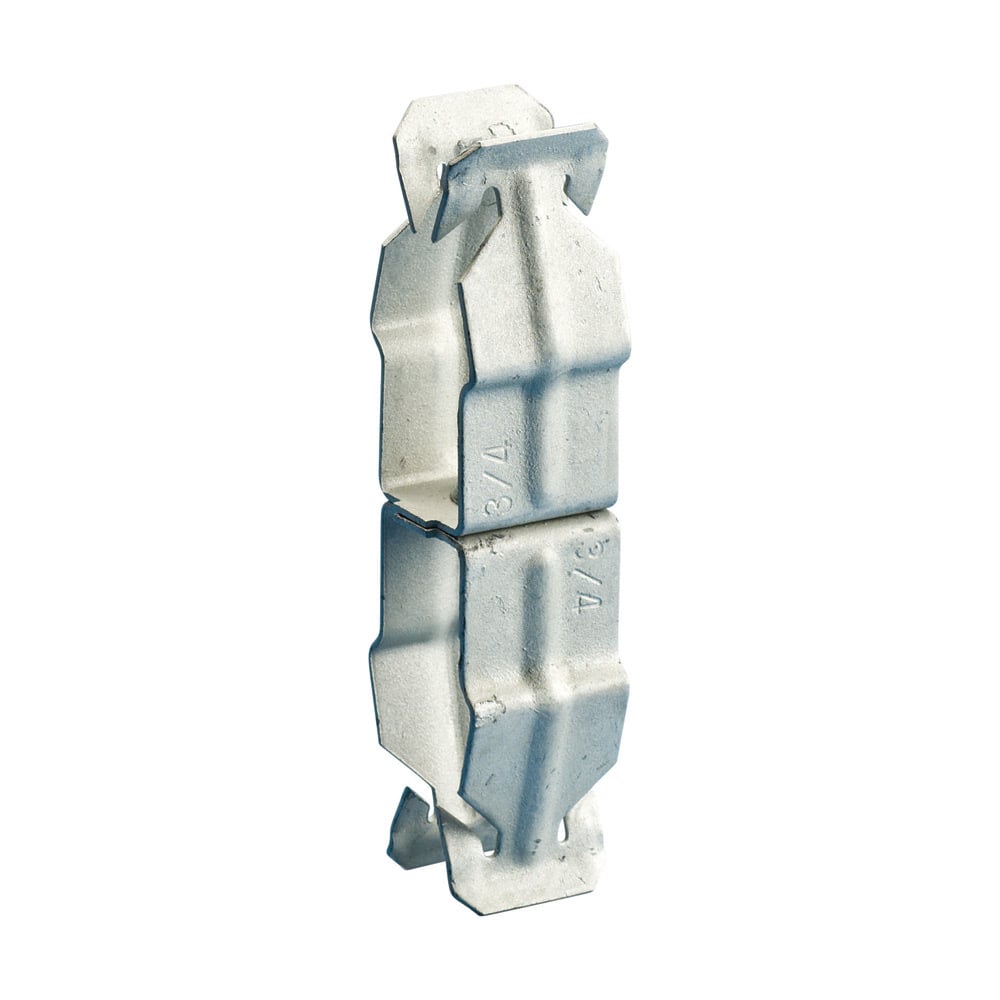 8P8P Push-In Conduit Clamp, 1/2 in EMT Conduit, 25 lb Ultimate Static Load, Spring Steel