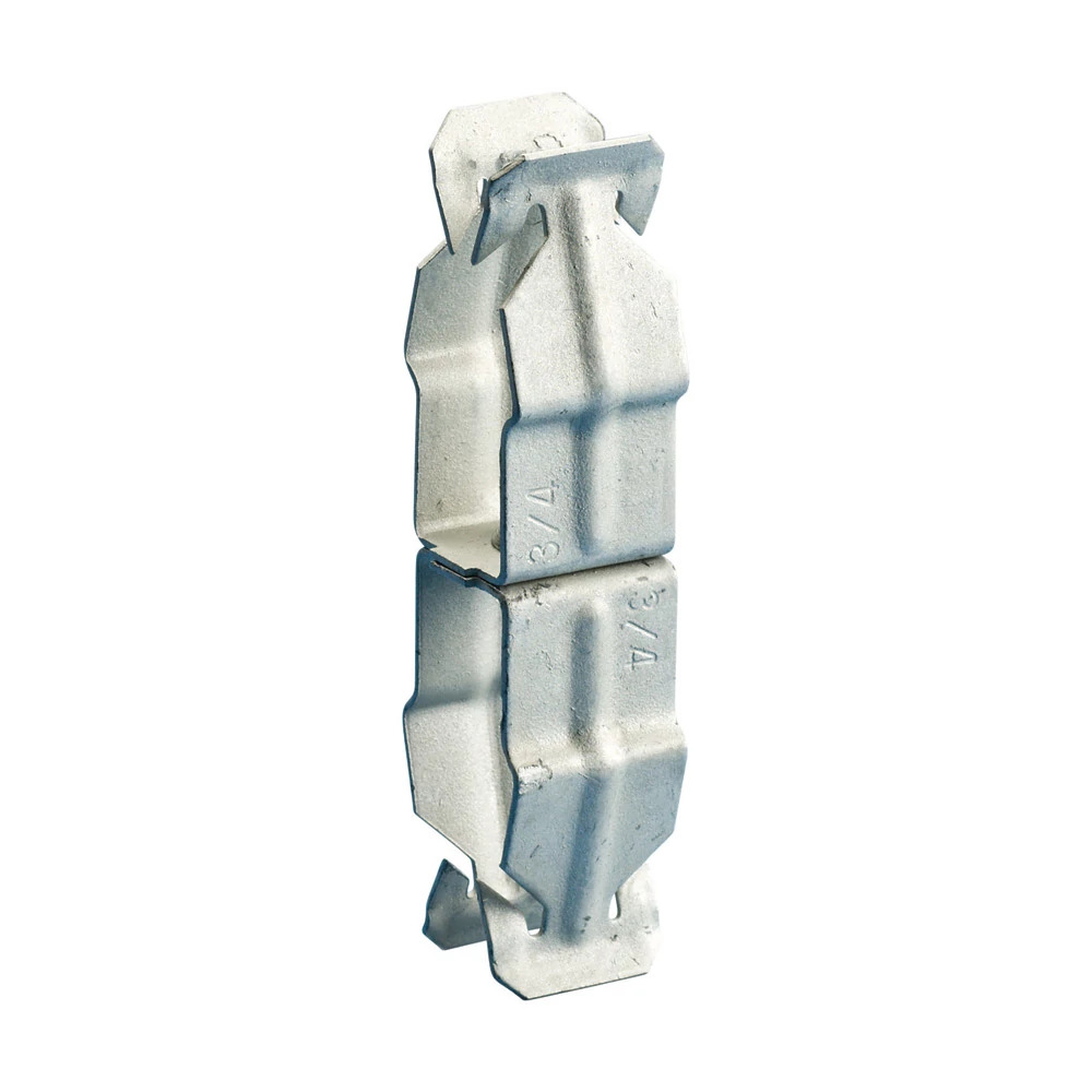 16P16P Conduit to Conduit Clamp, 1 in, 3/4 in Conduit, 25 lb Load, 1.18 to 1.378 in OD, Spring Steel/Steel