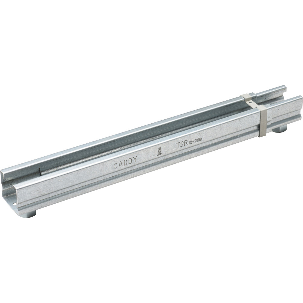 TSR122025 Replacement Telescoping Strut, 14 to 21-1/2 in L 1-5/8 in W 1-3/8 in D 0.04 in THK, Steel, Pre-Galvanized