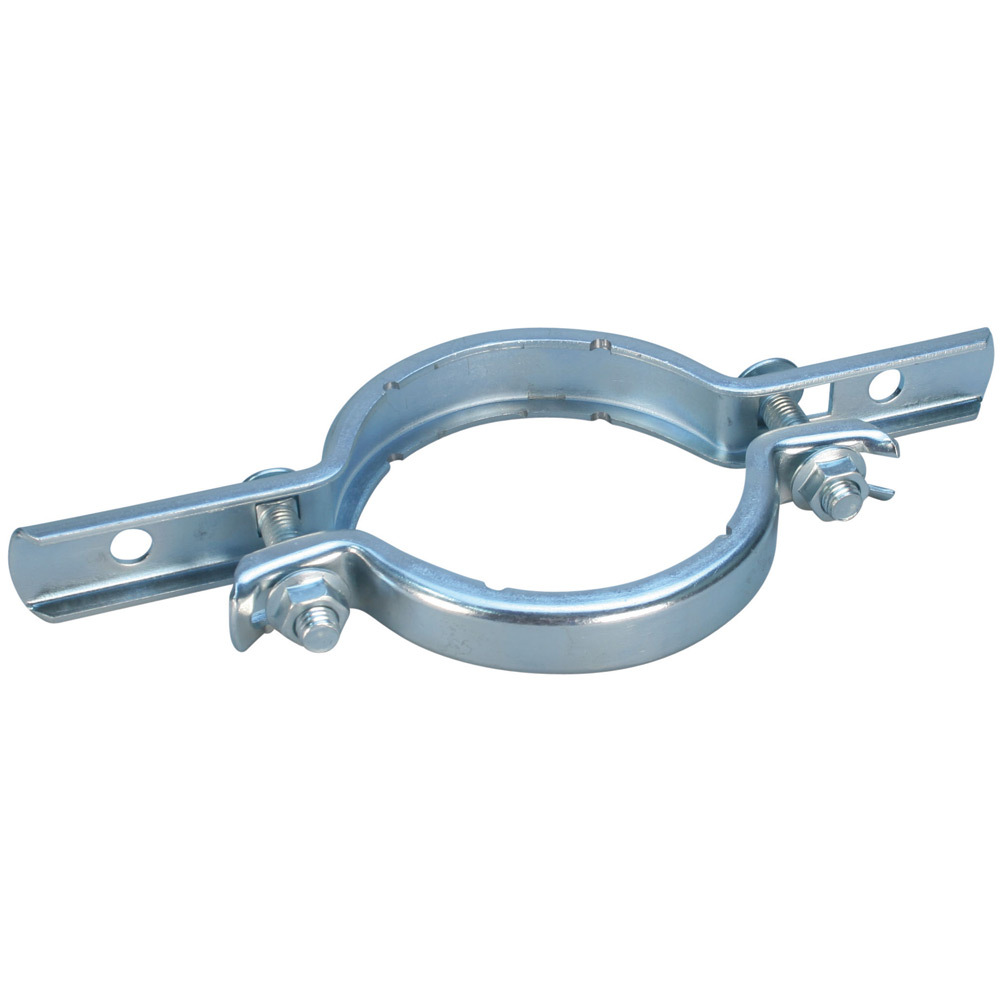 EZR0300 EZ Riser Clamp, 3 in Pipe, 530 lb Static Load, Steel, Electro-Galvanized, Import