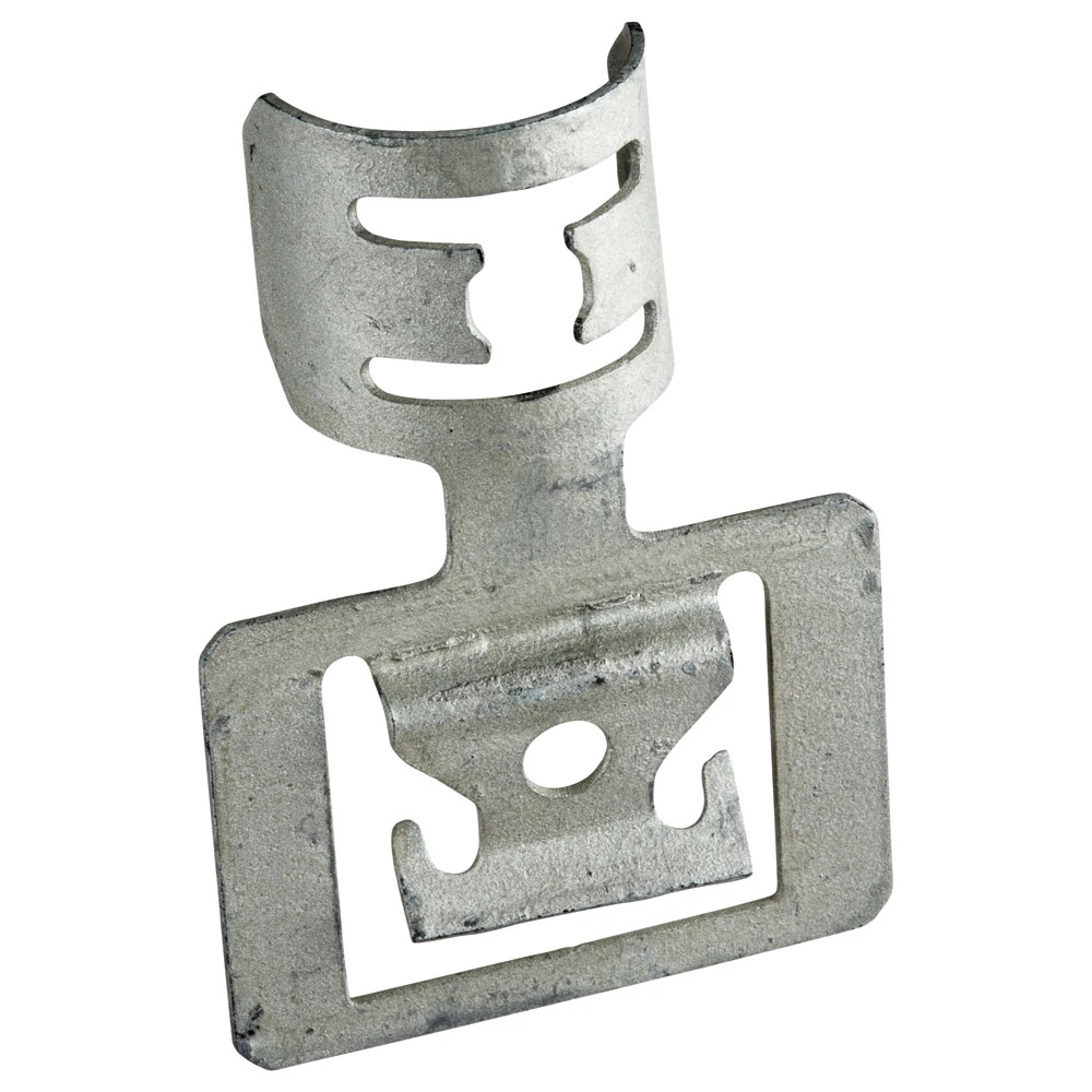 BGC BG Series 1-Hole Non-Insulated Stud Spanner Bar Clip, For Use With Cable/Conduit to Stud, 1/4 in Rod Size, Spring Steel