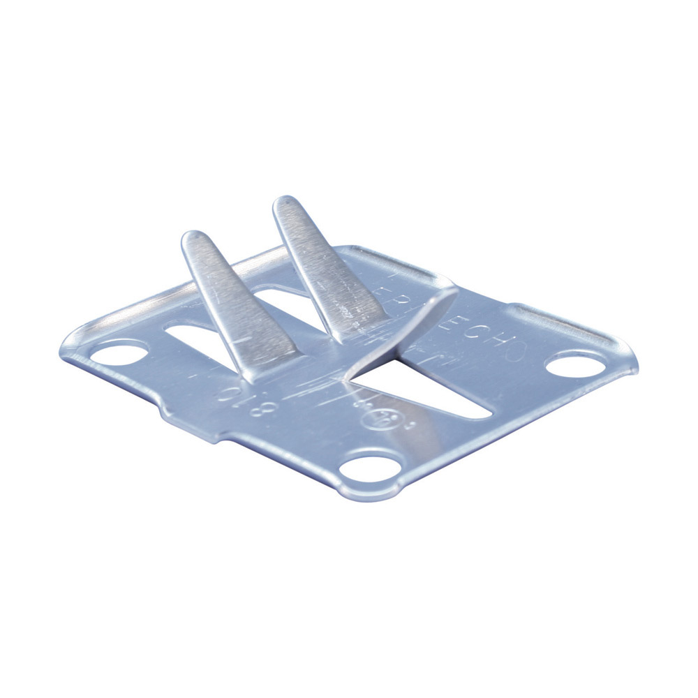 LPA810 Flat Stamped Adhesive Cable Fastener, For Use With Hot Pitch, Roofing Compound or Commercial Adhesive on Built-Up Roof Surfaces and 4/0 AWG Maximum Class 1/Class 2 Cable, Crimp Connection, Aluminum