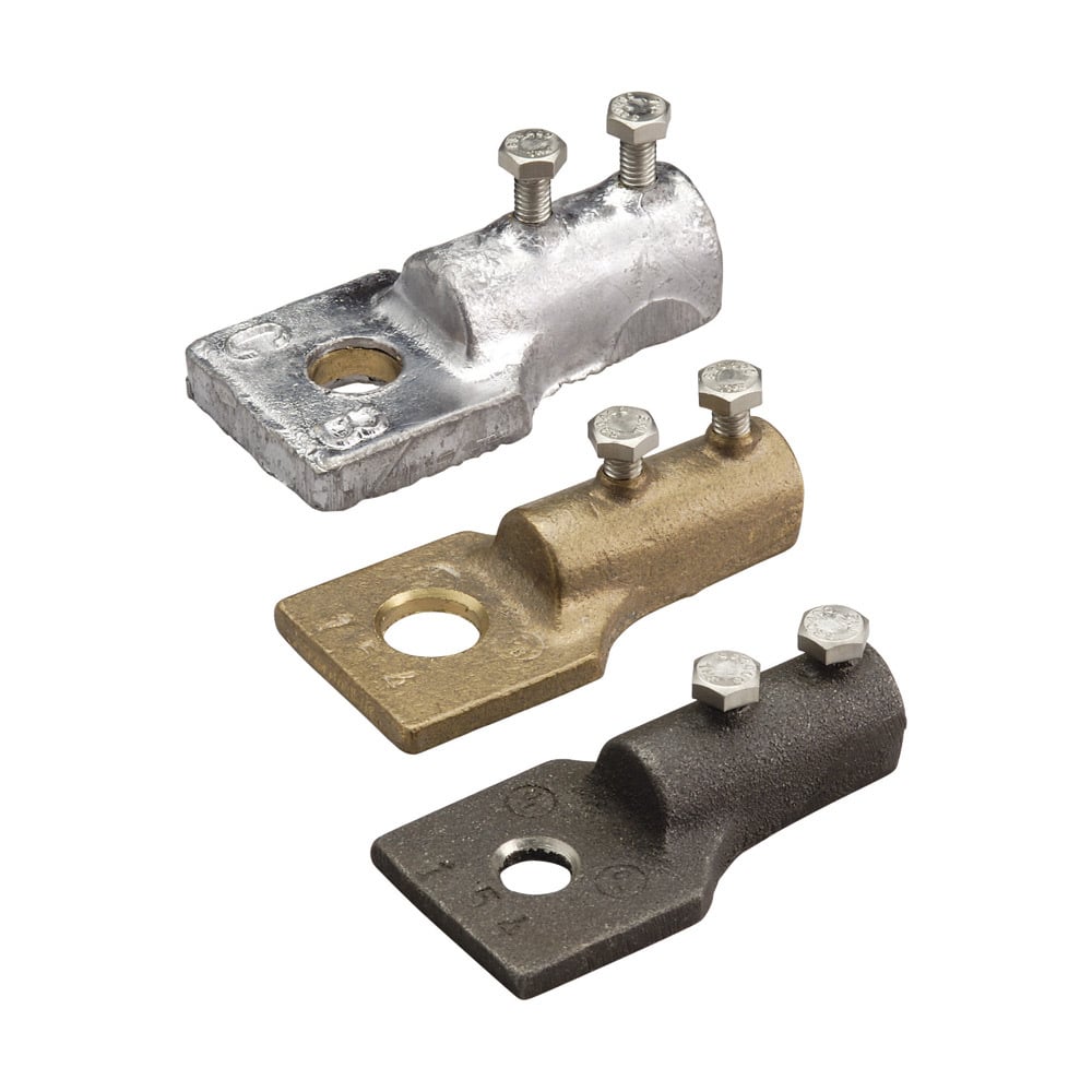 LPC451 Industrial Stack Bonding Lug, 4/0 AWG Conductor, 13/16 in Stud, Brass