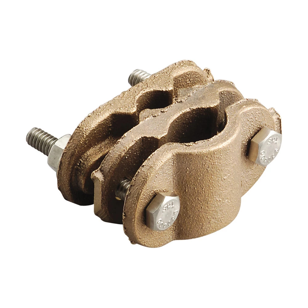 LPC466 Rebar Bonding Clamp, 4/0 AWG Conductor, Brass