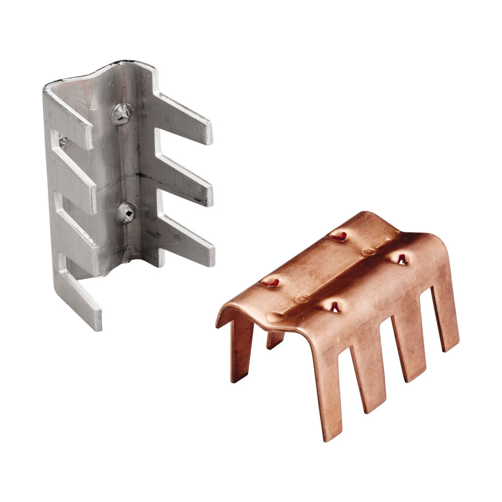 LPC505 Crimp Parallel Stamped Cable Connector, Copper, Bare