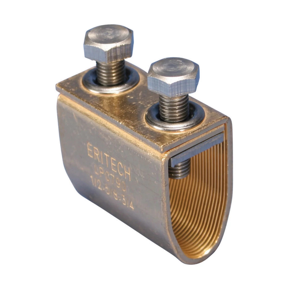 LPC790 Ground Rod Clamp, 1/2 to 3/4 in Rod, 4/0 AWG Conductor, Copper