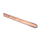 Copper-Bonded Ground Rod, Threaded, 5/8" dia, 4', 10 mil Plating, 3.4 lb