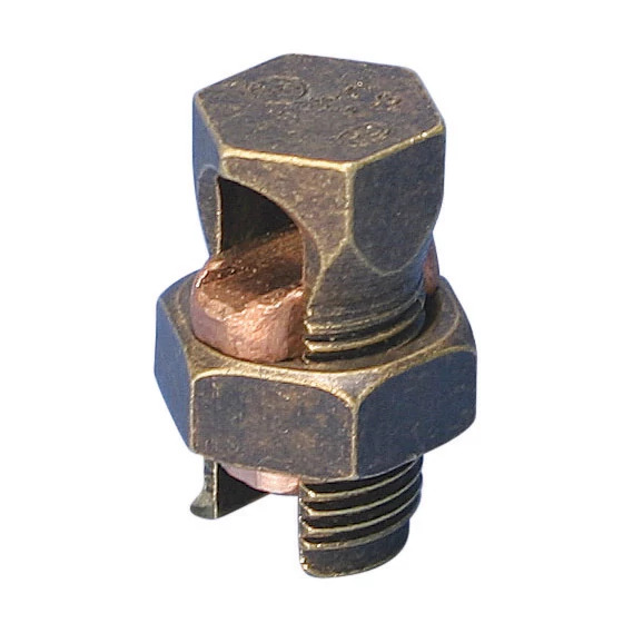 ESB2 Split Bolt Connector, 6 AWG Solid to 2 AWG Stranded, 16 to 25 sq-mm Stranded Conductor, Silicon Bronze