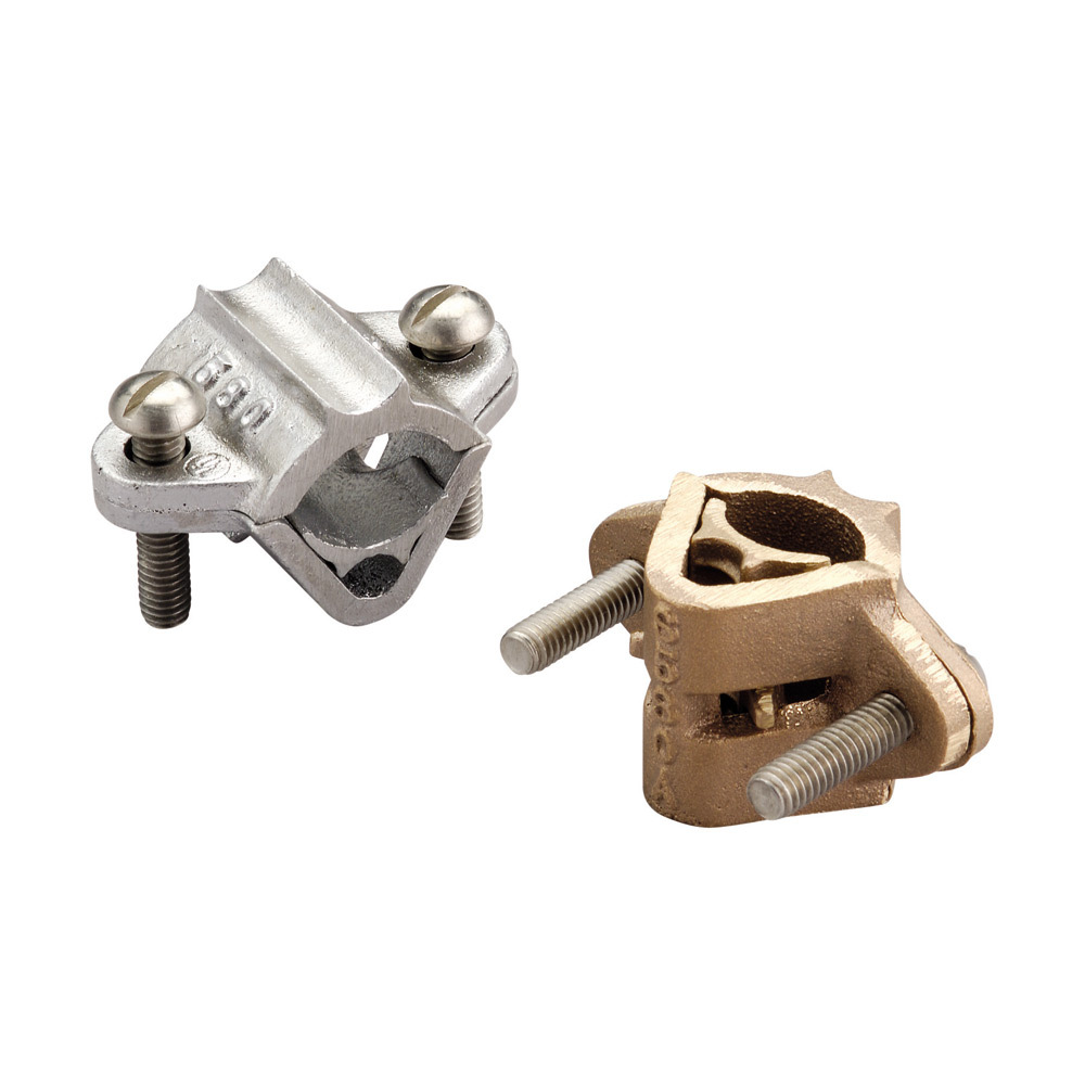 LPC580L Pipe Clamp, 4/0 AWG Conductor, Cast Brass