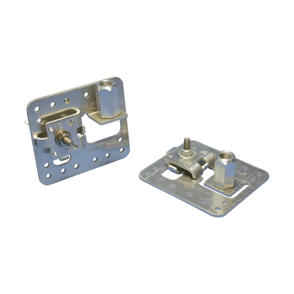 LPC30258 Adjustable Flat Imperial Thread Stamped Universal Air Terminal Base, Bronze/Brass