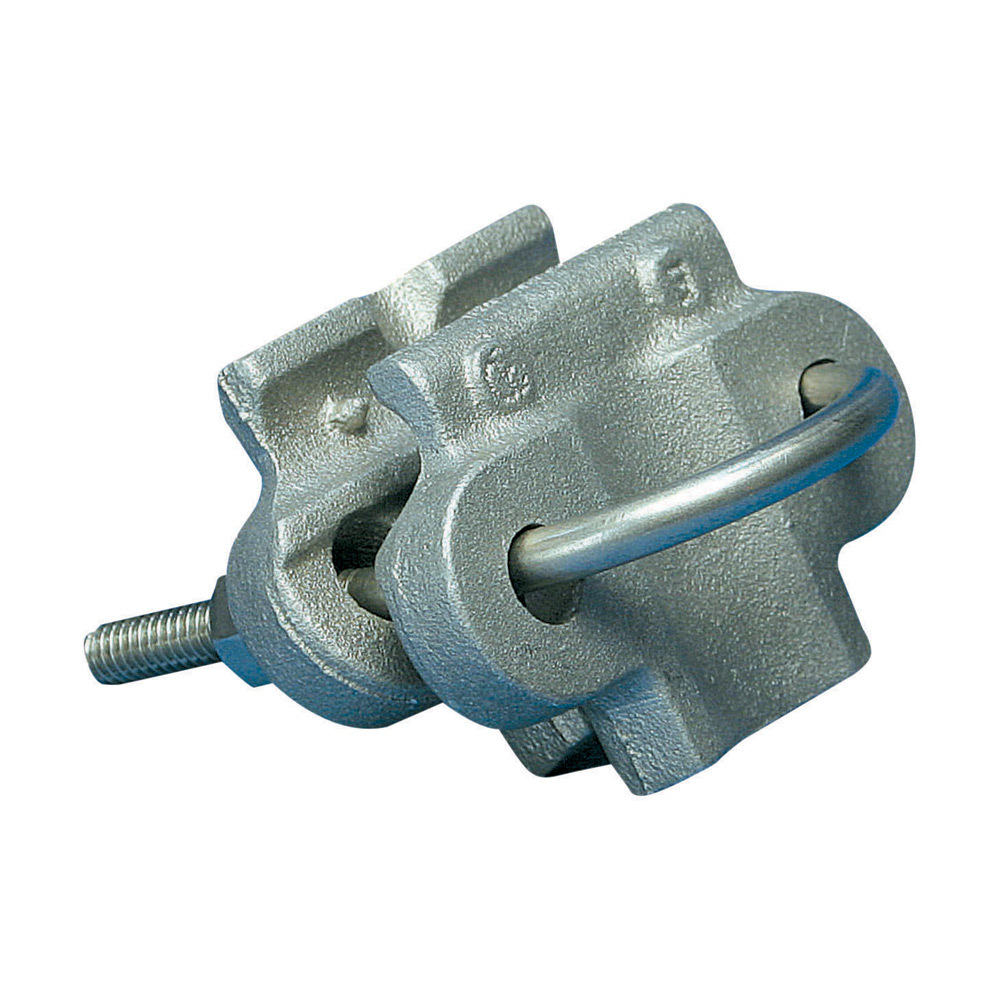 LPC570 U-Bolt Pipe Clamp, 4/0 AWG Conductor, Cast Brass