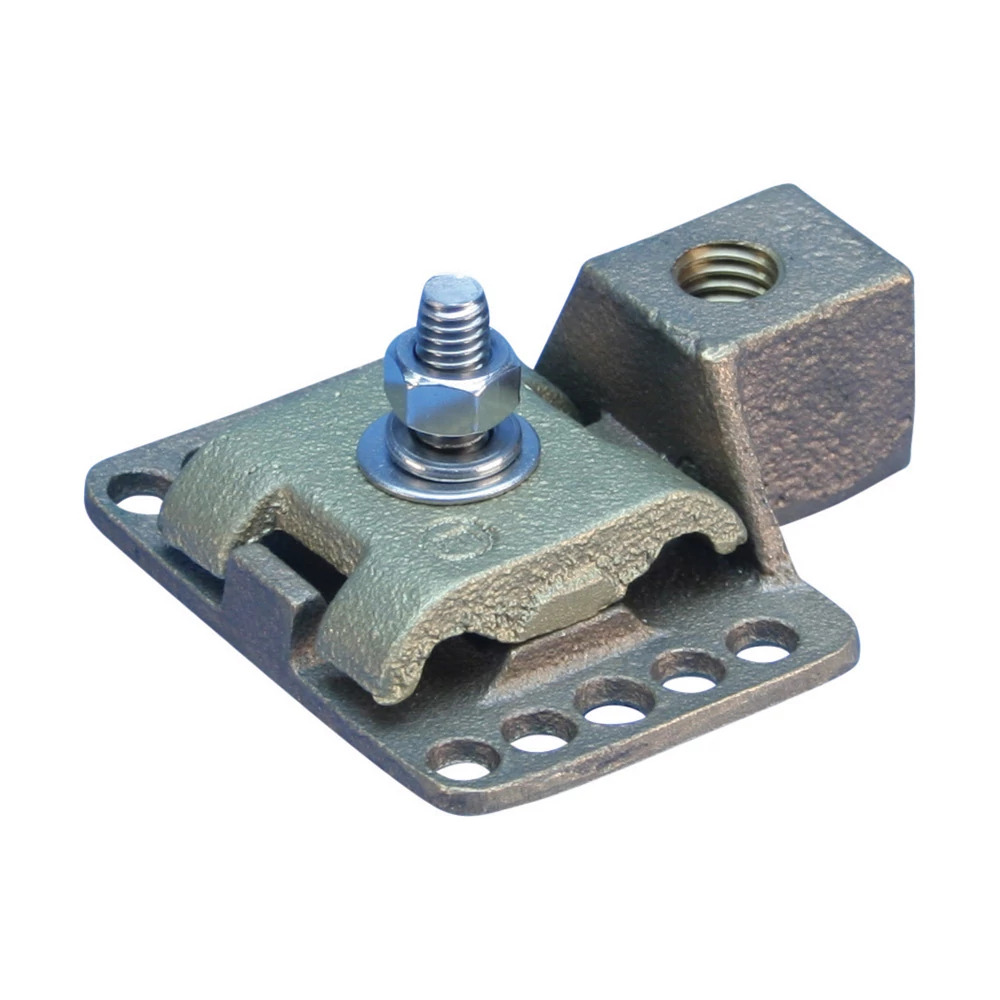 LPC30512 Horizontal/Vertical Mount Imperial Thread Air Terminal Base, Copper, Bare