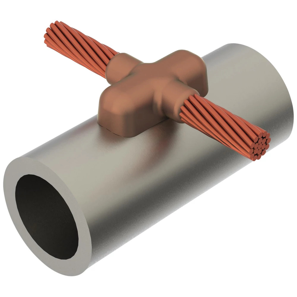 Cable to Steel, HK, Steel Pipe, 4/0 Concentric, 4" Pipe