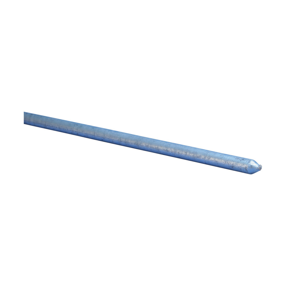 813480 Pointed Ground Rod, 3/4 in Nominal, 8 ft OAL, Steel, Hot Dip Galvanized