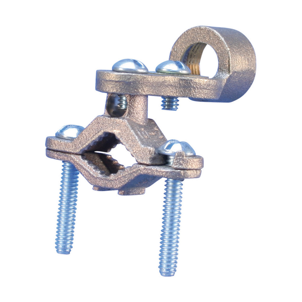 CWP2JH44 Ground Clamp, 1 in Conduit, 10 AWG Solid to 3/0 AWG Stranded Conductor, Bronze