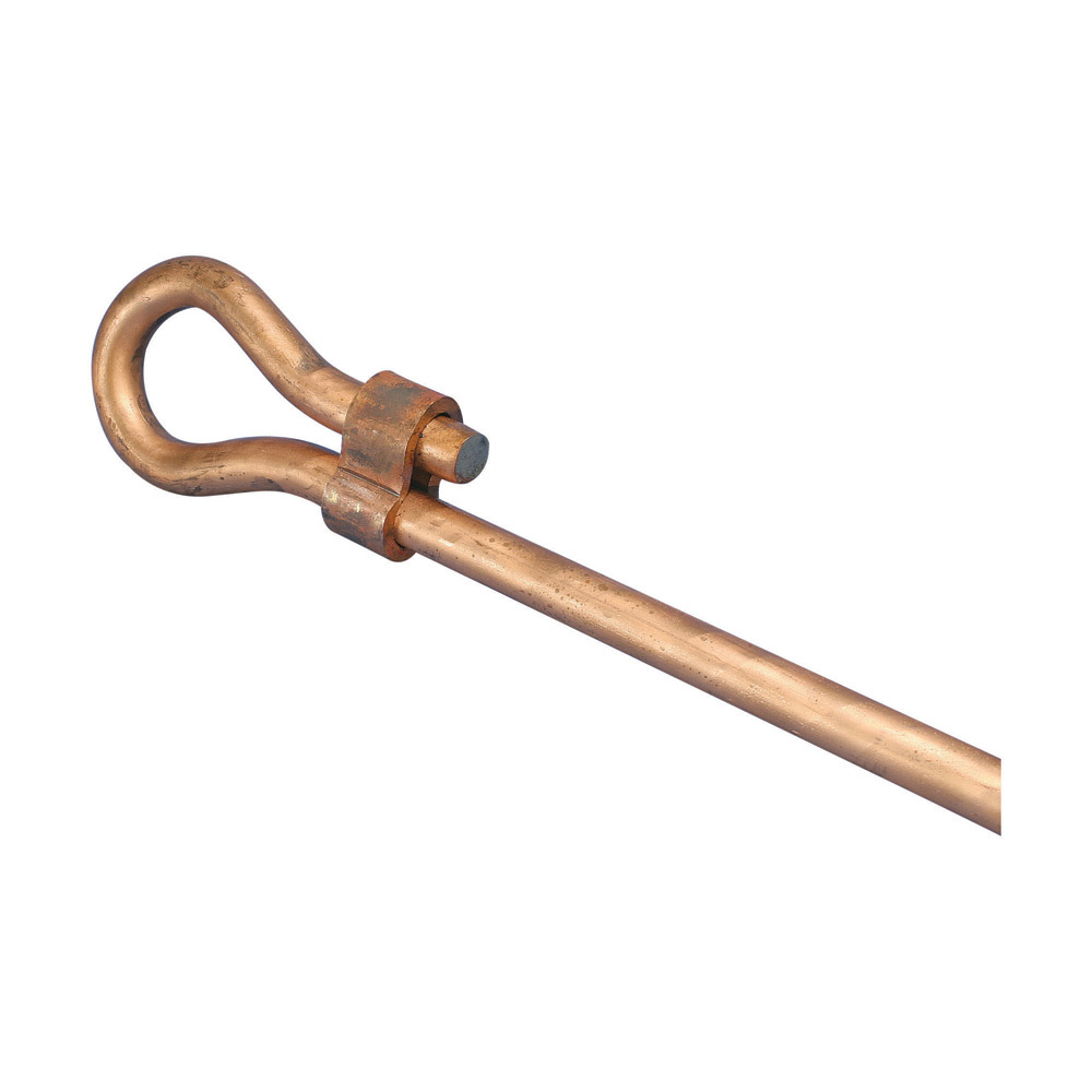 663400 Aircraft Grounding Tie Down, 2 in Nominal, 10 ft OAL, Bronze/Copper Bonded Steel