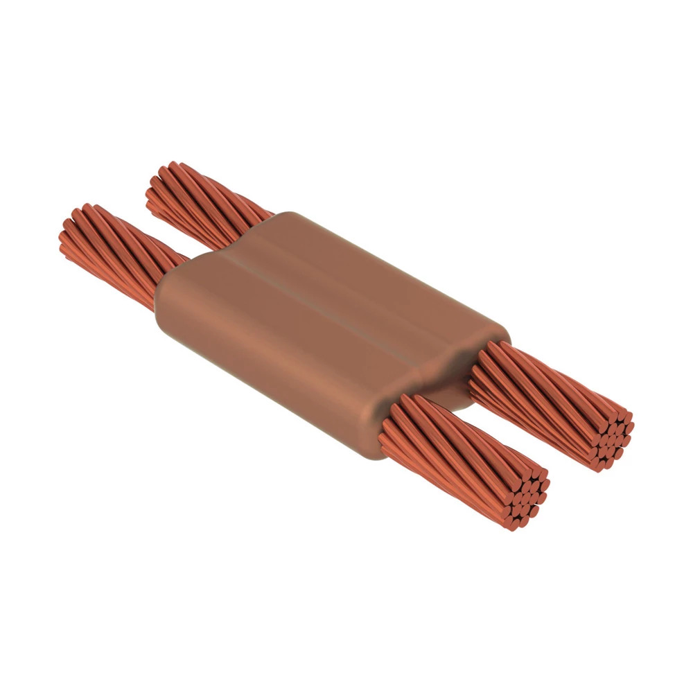 PGT1G1G Cadweld Type PG Weld Metal Mold, 6 AWG Solid Run/Tap Conductor, Cable to Cable Connection, Graphite