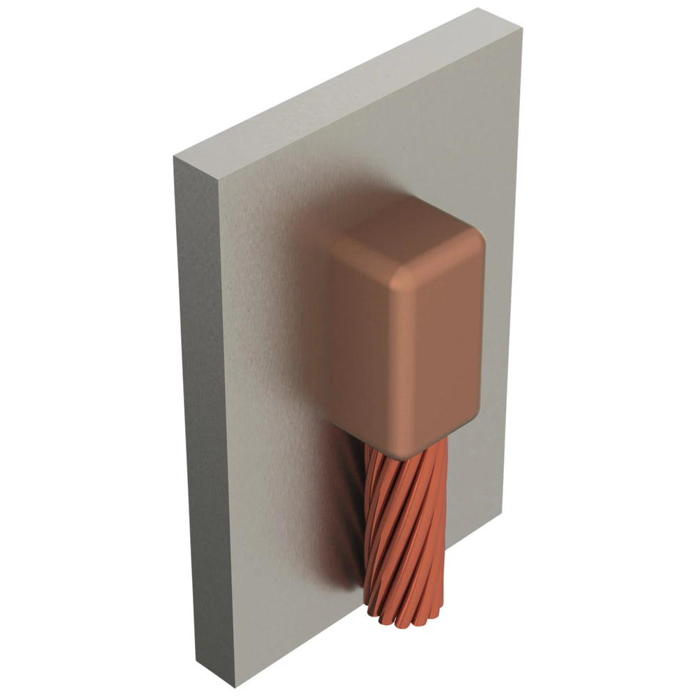 VBC2C Cadweld Type VB Weld Metal Mold, 1/0 AWG Concentric Conductor, Cable to Steel Connection, Graphite