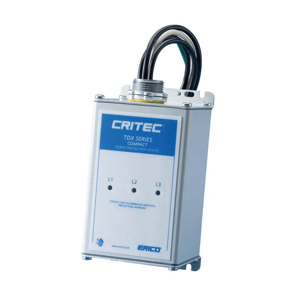 TDX50C120/208 Compact Surge Panel Protector, 120/208 V AC, 50/60 Hz, 3 Phase, 10 AWG Wire