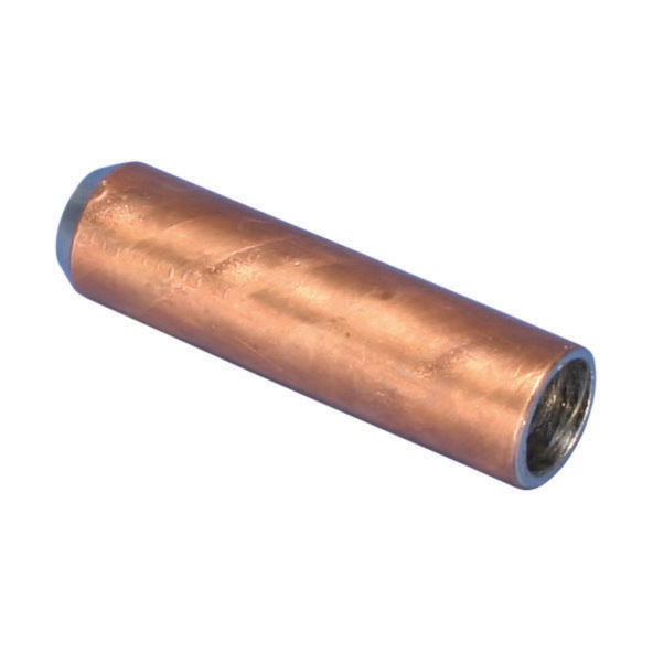 EDS58 Economical Drive Sleeve, 1/2 to 5/8 in Rod, 2-1/2 in L, For Use With Copper Bonded/Galvanized/Stainless Steel Pointed and Unthreaded Ground Rod, Steel