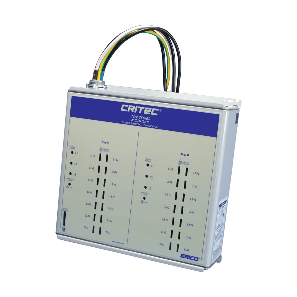 TDX400S277/480 TDX Series Modular Surge Panel Protector, 277/480 V AC, 50/60 Hz, 3 Phase, 10 AWG Wire