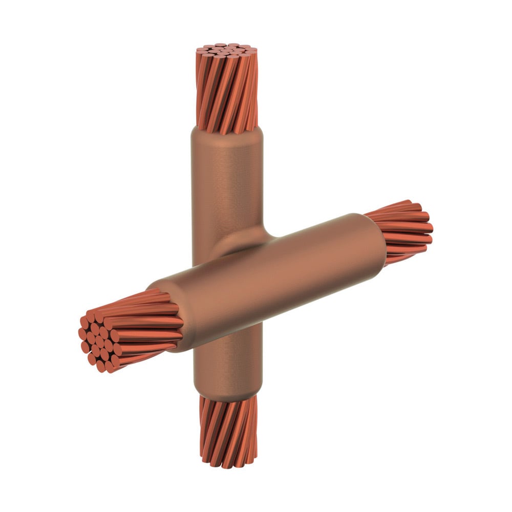 XGE2Q2Q Type XG Weld Metal Mold, 4/0 AWG Concentric Conductor, Cable to Cable Connection, Graphite