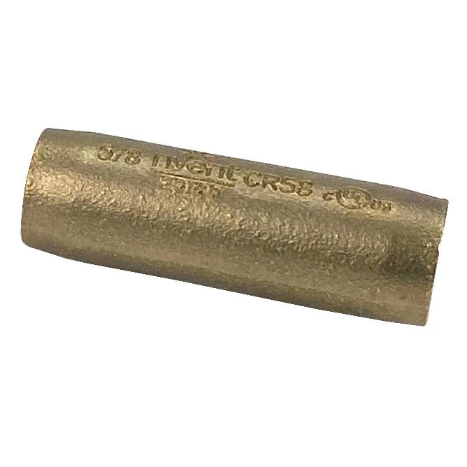 CR58 High Strength Sectional Threaded Coupler, 5/8 in Dia, 5/8 in Thread, For Use With Copper Bonded Ground Rod, Silicon Bronze