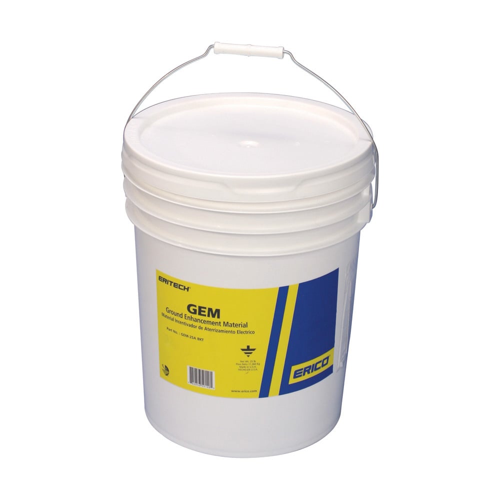 GEM25ABKT Non-Corrosive Ground Enhancement Material, 25 lb, Portland Cement, Calcium Nitrite, For Use With Ground Rod, Gray