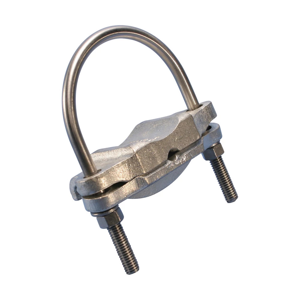 FC080 Fence Clamp, 2/0 AWG Solid to 250 kcmil Stranded, 50 to 120 sq-mm Stranded Conductor, 304 Stainless Steel/Bronze