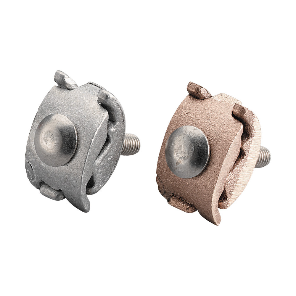 LPC858L Cable Clamp, 4/0 AWG Conductor, 1/2 in THK Bar, Brass