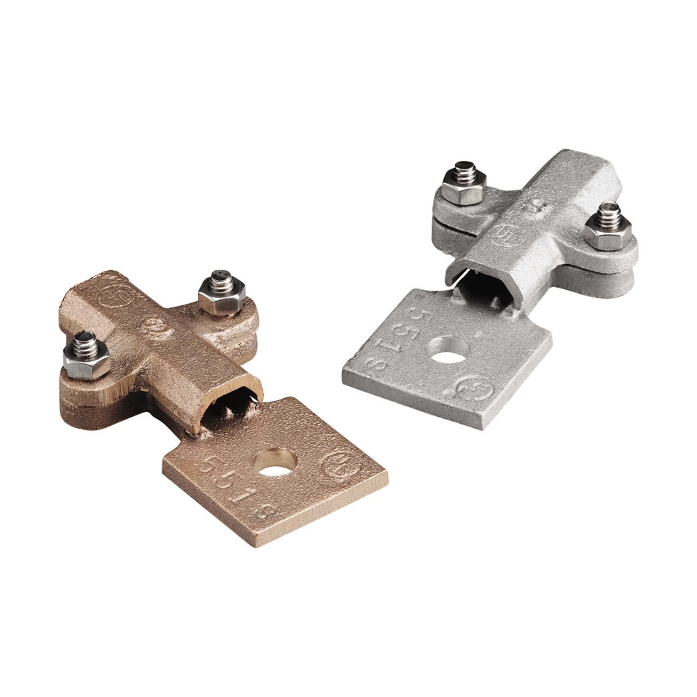 LPC55114 Cast Bonding Lug, 4/0 AWG Conductor, 1/4 in Stud, Brass, Bare