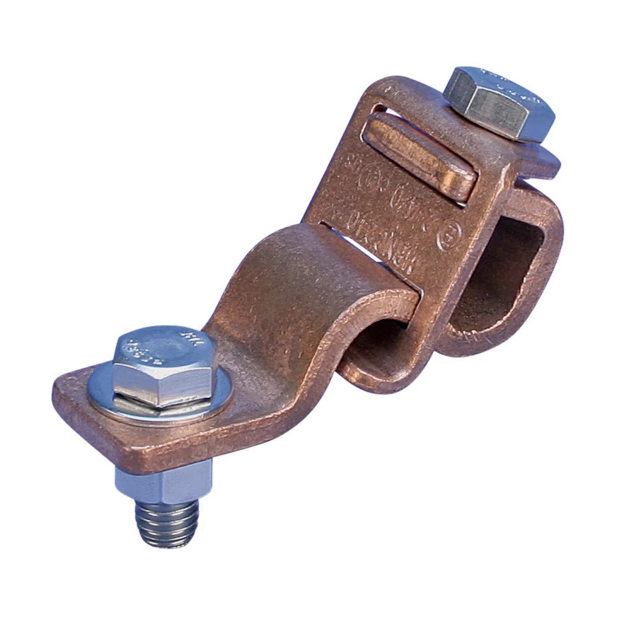 MBNC240A Mesh Bonding Network Connector, 2 AWG Solid to 4/0 AWG Stranded, 35 sq-mm solid to 100 sq-mm stranded Conductor, 304 Stainless Steel/Copper