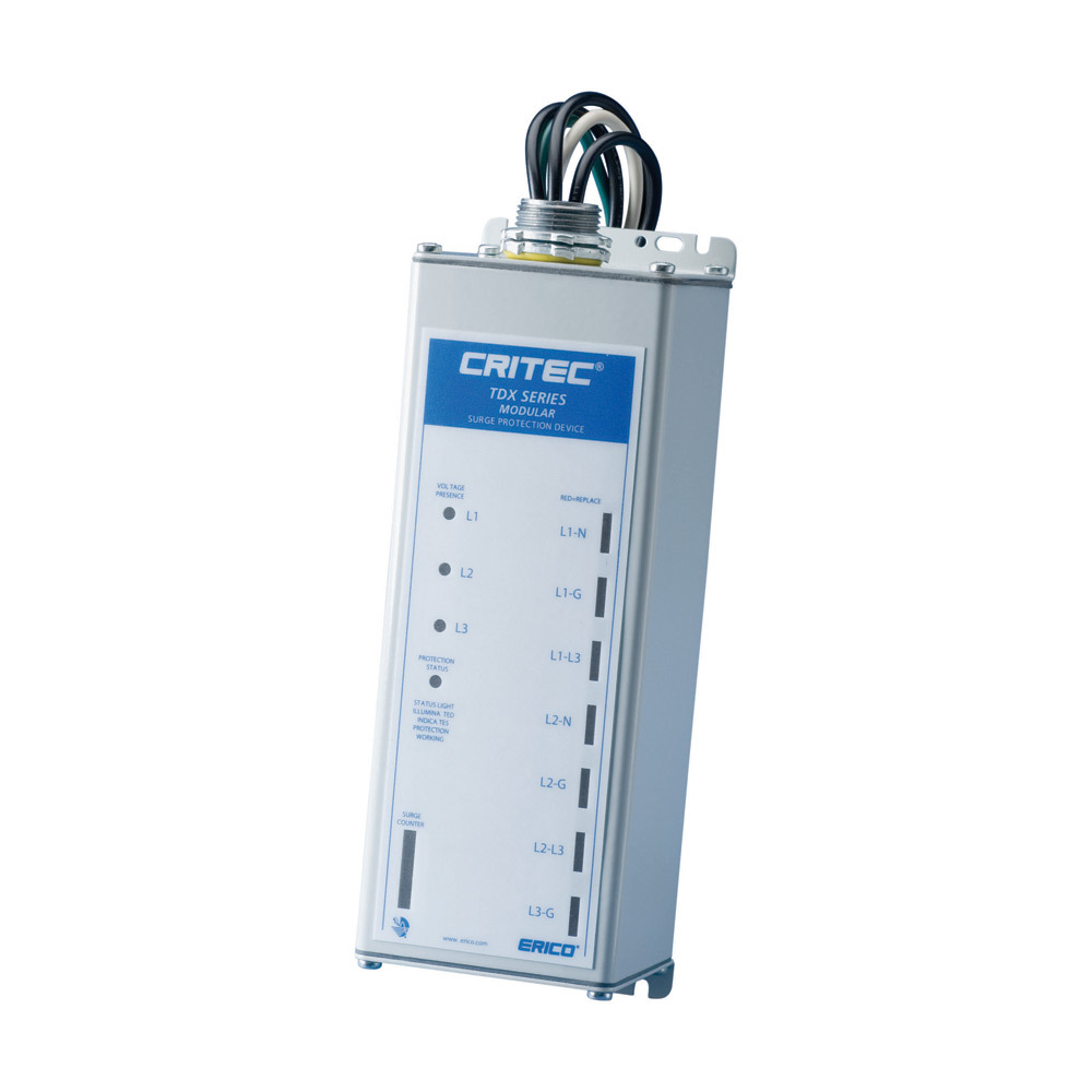 TDX100S120240 Modular Panel Protector, 120/240 V AC, 50/60 Hz, 200 kA SCCR, 1 Phase