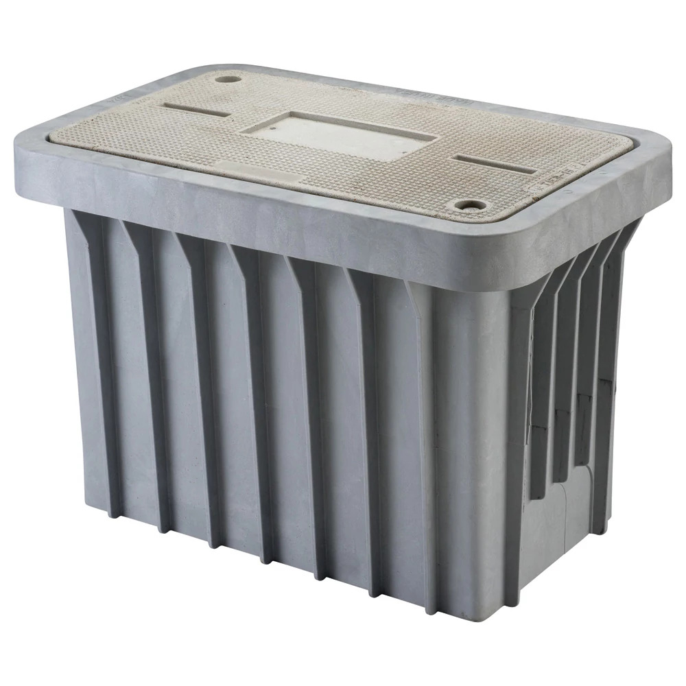 IH1324A Lightweight Inspection Housing With Cover, 18 in H x 13 in W x 24 in D, Polyolefin