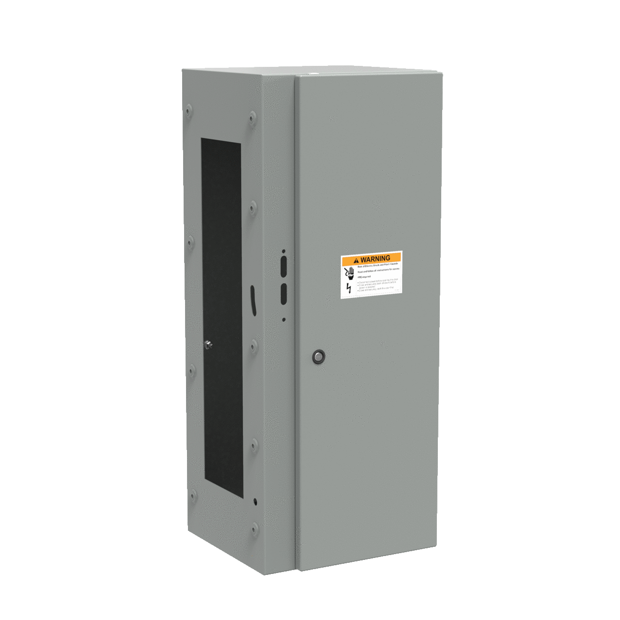 AXD341418 A70D External Low Amp Sequestr Disconnect Enclosure, 34.45 in L x 14 in W x 18.13 in D, NEMA 3R/4/12 NEMA Rating, Mild Steel